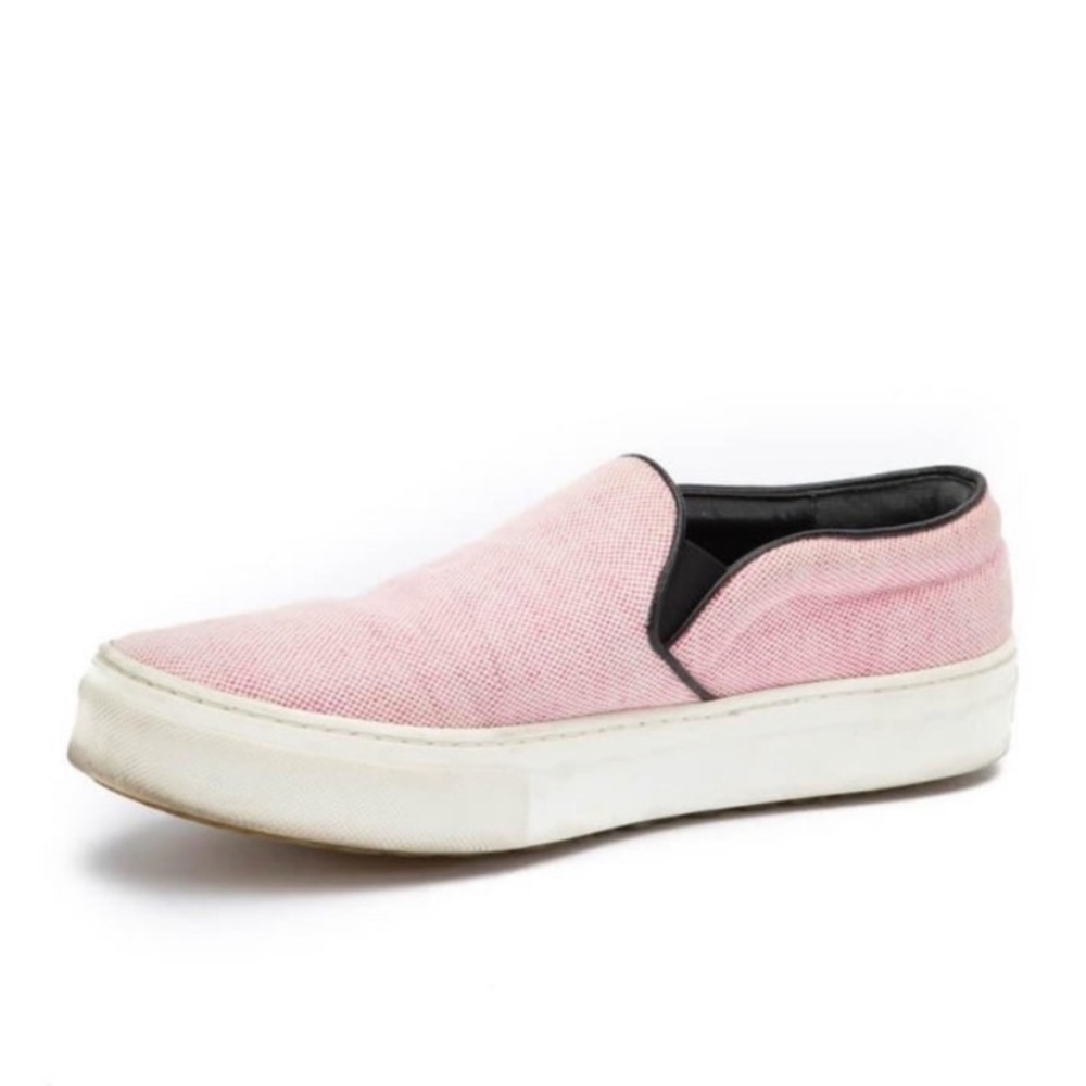Celine Pink Knit Slip On Trainers | 38